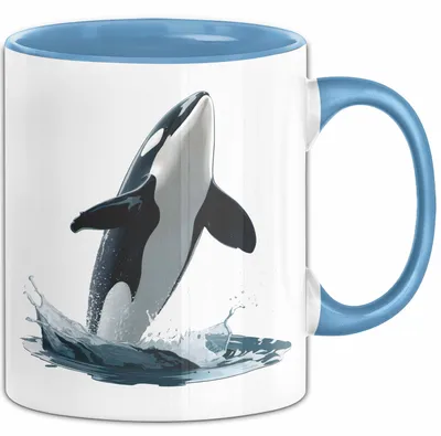 Produktbild von Wal Tier Tasse Geschenk Lustige Geschenkidee Spruch (Blau)