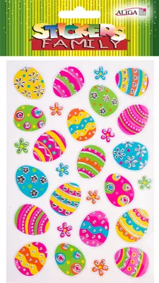 Produktbild von AUFKLEBER OSTERN Dekorationen Konvexe Ostereier