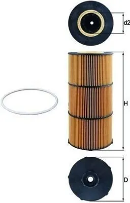 Produktbild von Ölfilter MAHLE OX 832D