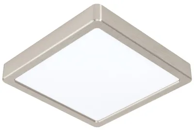 Image de Eglo LED Plafonnier apparent Fueva 5 nickel mat 21x21cm 16,5W 1800lm blanc chaud 3000K