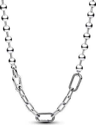 Produktbild von PANDORA ME Metallperle und Gliederhalskette aus 925er Silber