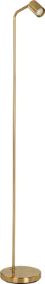 Produktbild von EGLO Stehlampe Rigomagno, Lampe Wohnzimmer mit schwenkbarem Spot, Standleuchte aus Metall in Messing-Gebürstet, Leselampe mit GU10 Fassung, 151 cm