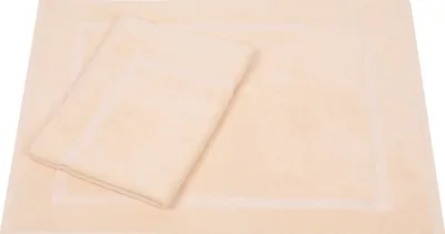 Produktbild von Betz 2-er Set Badvorleger 50x70 cm PREMIUM Badematte Badteppich Duschvorleger 100% Baumwolle 650g/m² Farbe: beige