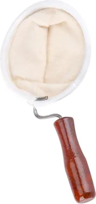 Immagine prodotto di Filtro per caffè in flanella - filtri per caffè resistenti e lavabili - filtro manuale con manico in legno - misura M.