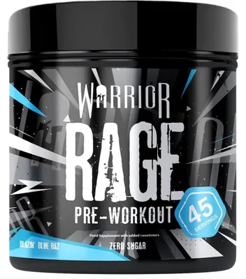 Produktbild von Warrior Rage Pre-Workout - 392 g Blazin' Blue Razz