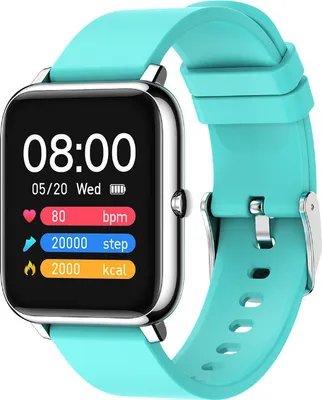 Produktbild von Smartwatch, Fitness Tracker mit Blutdruckmessung Fitness Armbanduhr mit Pulsuhr Schlafmonitor IP67 Wasserdicht Sportuhr Schrittzähler für Android und iOS Smart Watch für Damen Herren Blau