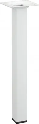 Image de Pied table basse carré HETTICH fixe acier époxy blanc