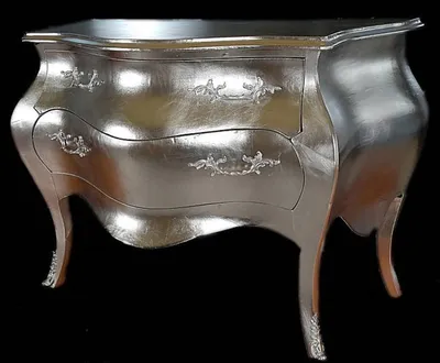 Immagine prodotto di Casa Padrino Cassettone barocco 120 cm SIlber - Mobili antichi in stile