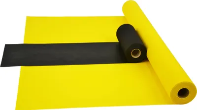 Produktbild von Sensalux Kombi-Set 1 Tischdeckenrolle 1m x 25m gelb + Tischläufer 30cm schwarz
