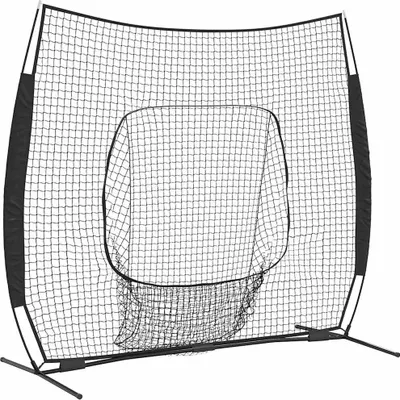 Produktbild von vidaXL Baseball-Übungsnetz Schwarz 250 x 106 x 209 cm Polyester