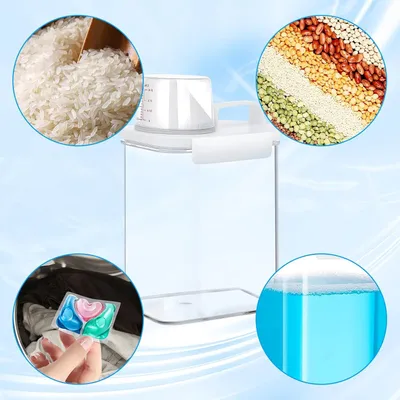 Produktbild von Aufbewahrungsbox mit Dosierbecher - Multifunktional - 1 Stück - Umweltfreundliches Plastik