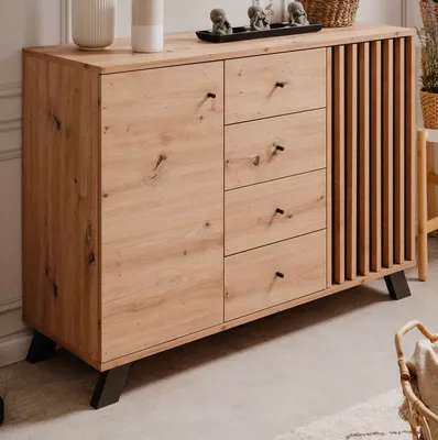 Produktbild von Kommode Madem Sideboard in Artisan Eiche Nachbildung 120 x 85 cm