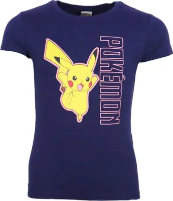 Produktbild von Pokemon Pikachu Kinder T-Shirt Kurzarm Shirt – Blau / 110/116