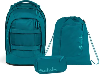 Produktbild von Satch Schulrucksack-Set PACK Deep Petrol, Mäppchen + Sportbeutel