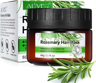 Immagine prodotto di Maschera per capelli Trattamento per capelli cura dei capelli al rosmarino capelli secchi crespi colorati bio vegan