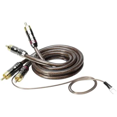 Produktbild von Sinuslive Cinchkabel CX-08 verdrillt, elektrisch und magnetisch abgeschirmt, 0,8m mit Metallstecker