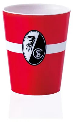 Productafbeelding van SC Freiburg bekertje voor tandenpoetsen, model "Streifen"
