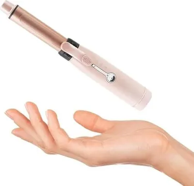 Produktbild von Schnurloses Mini -Lockeneisen - 2 Temperaturniveaus, wiederaufladbar, USB -Keramik lose Locken, Reisebehaarstyling, nass trockener Gebrauch