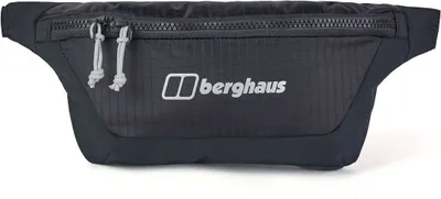 Schwarze Carryall Bum Bag von Berghaus mit Reißverschluss und zwei Zippern.