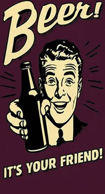 Produktbild von vianmo Holzschild 30x20 cm Beer it´s your Friend Bier