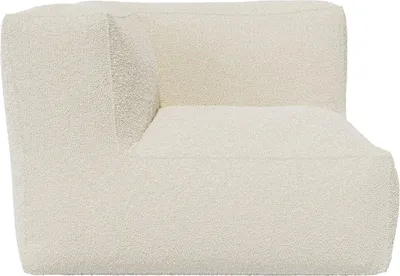 Produktbild von Ecksessel - Bouclé-Stoff - Cremeweiß - NOUMARA