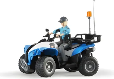 Produktbild von Bruder 63010 Polizei-Quad mit Polizistin und Ausst