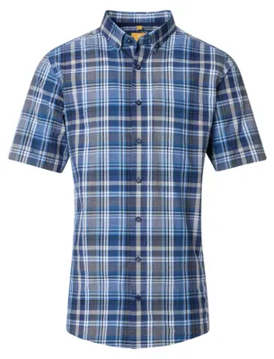 Produktbild von Redmond Herren Freizeithemd Kurzarm (251465990), Größe:XXL, Farbe:Blau(10)