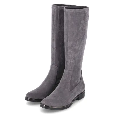 Productafbeelding van Caprice dames laars, net boven de enkel, grijs, textiel, maat: 8