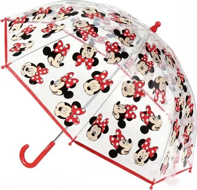 Image de Parapluie manuel enfant Disney Minnie translucide