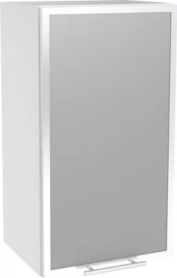 Zdjęcie produktu dla Halmar Szafka kuchenna górna Vento GV-40/72 P - biały / aluminium / szkło matowe