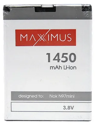 Immagine prodotto di Batteria MAXXIMUS NOKIA N97mini 1450mAh capacità aumentata