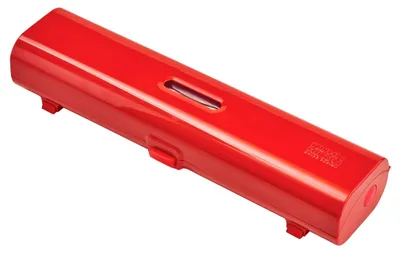 Folien- und Alufolienschneider, Kunststoff, Rot, 35,9 x 9,6 x 6,2 cm