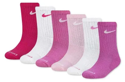 Produktbild von Nike Kids Dri Fit Performance Basic Crew Socken 6 Paare Mehrfarbig EU 23 1/2-27 Mädchen Mehrfarbig EU 23 1/2-27