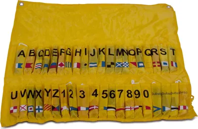 Produktbild von Internationales Signal-Flaggen-Alphabet 40-teilig Flaggenalphabet Signalflagge Buchstaben Zahlenwimpel Schifffahrt