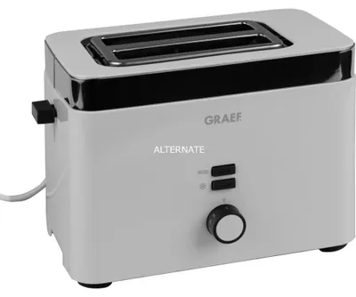 Produktbild von Graef TO 61, 2 Scheibe(n), Weiß, Kunststoff, -, Y, Drehregler, 1000 W