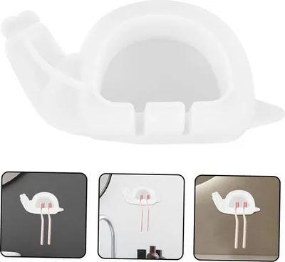 Produktbild von Famanu Zahnputzhalter Set - 2 Stück mit Epoxidharzformen für Badezimmerorganisation