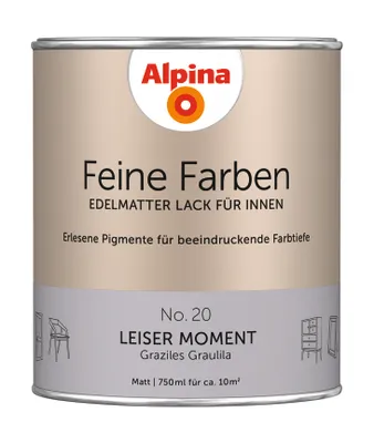 Produktbild von Alpina Feine Farben Lack No. 20 Leiser Moment - graulila 750 ml