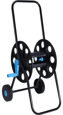 Produktbild von Gartenschlauchwagen, Metall, Schwarz, Trommelkapazität 40 m