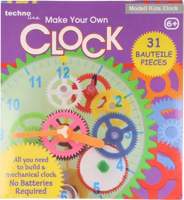 Immagine prodotto di Model Kids Clock - Kit per orologio per bambini con custodia trasparente, senza batterie