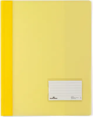 Produktbild von DURABLE Schnellhefter DURALUX® A4+ transluzent, 268004 gelb