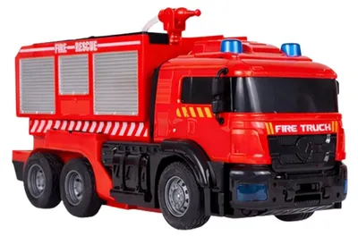 Produktbild von Feuerwehr-Roboterauto 2-in-1 ferngesteuert mit Licht, Sound