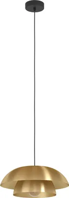Produktbild von EGLO Hängelampe Cenciara, 1-flammige Pendelleuchte über Esstisch, Esszimmerlampe, Hängeleuchte mit E27, Ø 40 cm