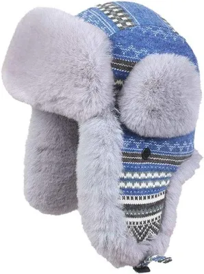 Productafbeelding van Uni gebreide wintermuts met oorbeschermers