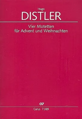 Produktbild von Vier Motetten für Advent und Weihnachten