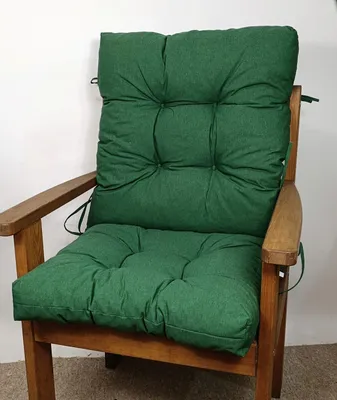 Produktbild von Hochlehnerauflage Polster Kissen Niedriglehner Auflage Sylvi Gr. 105 x 50 cm dunkelgrün