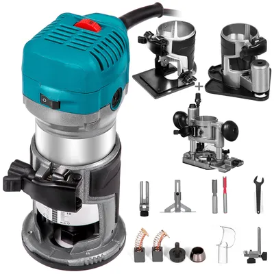 Immagine prodotto di Frantools router per legno router multifunzionale router bordo router estensione Accurate 710W Con 4 basi