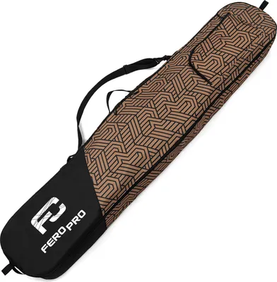 Snowboardtasche, Schwarz-Braun Geometric, Board Bag, Snowboardbag, mit Tragegurt und Schultergurt, Premium [051]