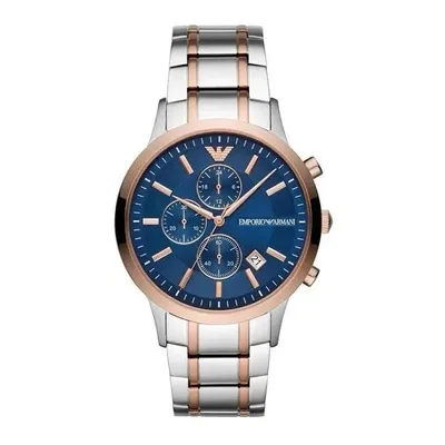 Productafbeelding van Emporio Armani AR80025 herenhorloge, met een roestvrijstalen kast en een metalen band