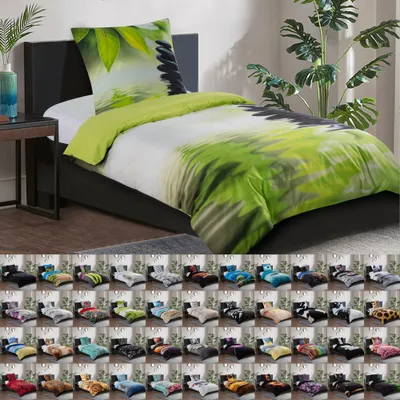 Produktbild von SANILO® Bettwäsche 135x200 cm, 100% feinste Baumwolle, 2-teilig, Bettbezug, Kissenbezug 80x80cm - Harmony