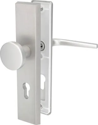 Produktbild von Schutzbeschlag PZ Tira II 92 mm Drücker/Knopf Alu F9 eloxiert